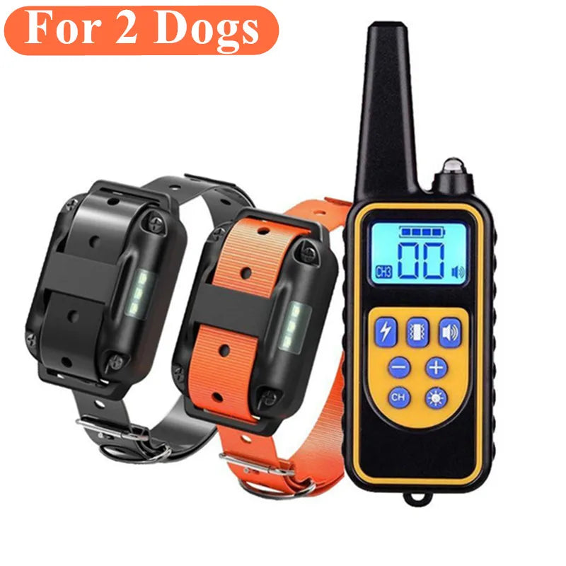 Train your dog safely - Waterproof Dog Training Collar with Remote | Rechargeable Shock, Sound & Vibration Modes – LCD Display
