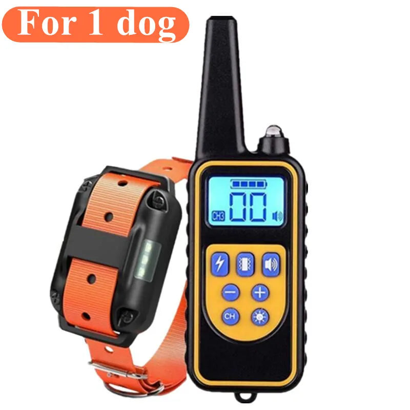Train your dog safely - Waterproof Dog Training Collar with Remote | Rechargeable Shock, Sound & Vibration Modes – LCD Display