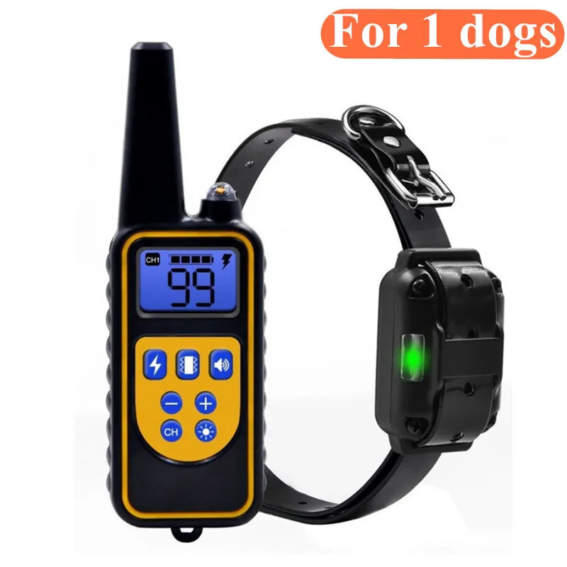Train your dog safely - Waterproof Dog Training Collar with Remote | Rechargeable Shock, Sound & Vibration Modes – LCD Display