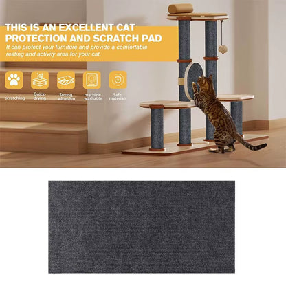 Self-Adhesive Cat Scratch Protector Mat – Trimmable Furniture Guard for Cats & Easy Wall Protection