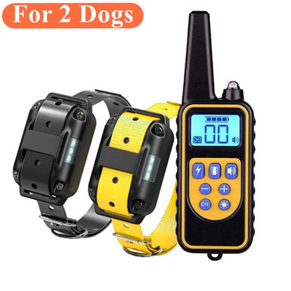 Train your dog safely - Waterproof Dog Training Collar with Remote | Rechargeable Shock, Sound & Vibration Modes – LCD Display