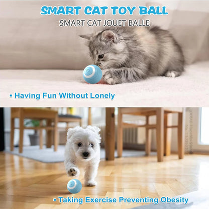 Smart Interactive Cat Toy – Automatic Electric Rolling Ball for Cats & Kittens