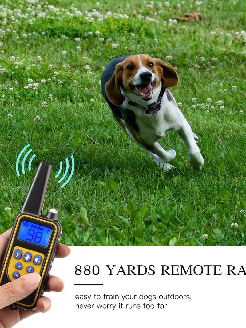 Train your dog safely - Waterproof Dog Training Collar with Remote | Rechargeable Shock, Sound & Vibration Modes – LCD Display