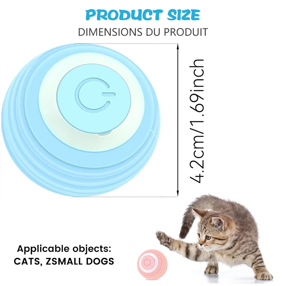 Smart Interactive Cat Toy – Automatic Electric Rolling Ball for Cats & Kittens