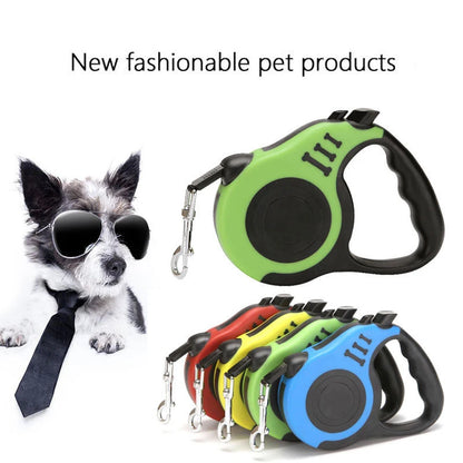 Automatic Retractable Dog Leash – Portable Telescopic Leash for Small & Medium Dogs