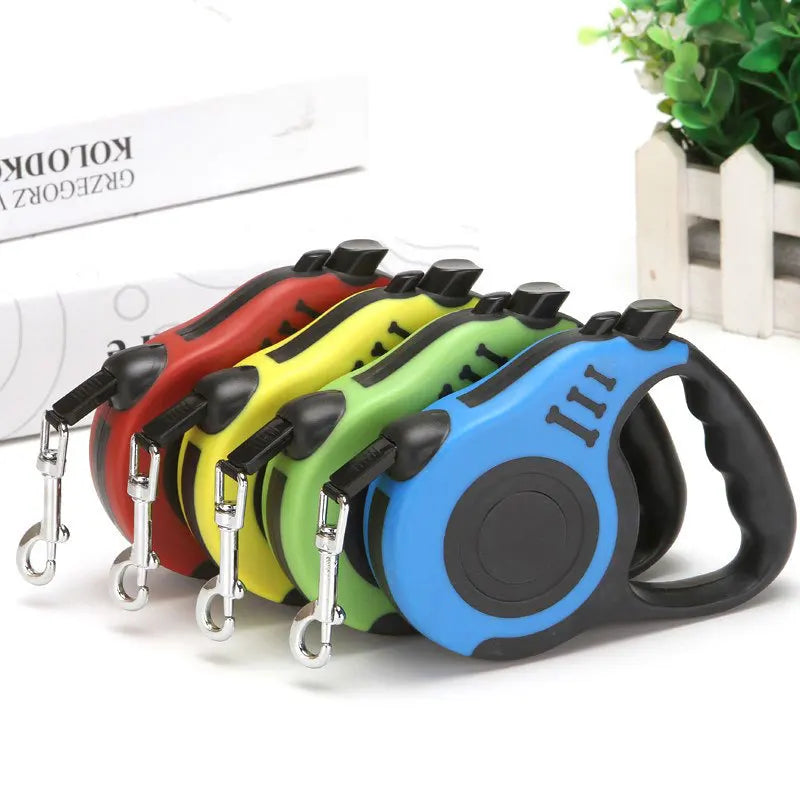 Automatic Retractable Dog Leash – Portable Telescopic Leash for Small & Medium Dogs