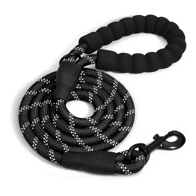 Reflective Dog Leash – Durable Traction Rope with Padded Handle for Small, Medium & Large Dogs