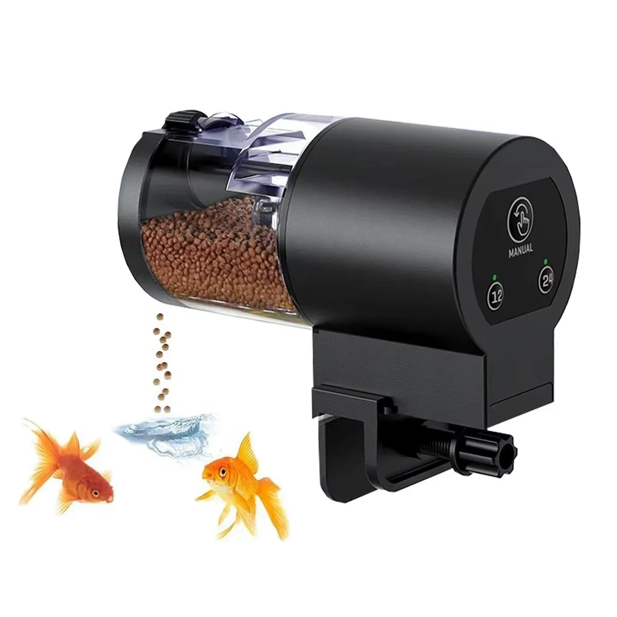 Smart Automatic Fish Feeder 100ml – Digital Timer Aquarium Food Dispenser, IP66 Waterproof