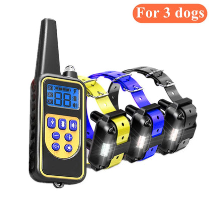 Train your dog safely - Waterproof Dog Training Collar with Remote | Rechargeable Shock, Sound & Vibration Modes – LCD Display