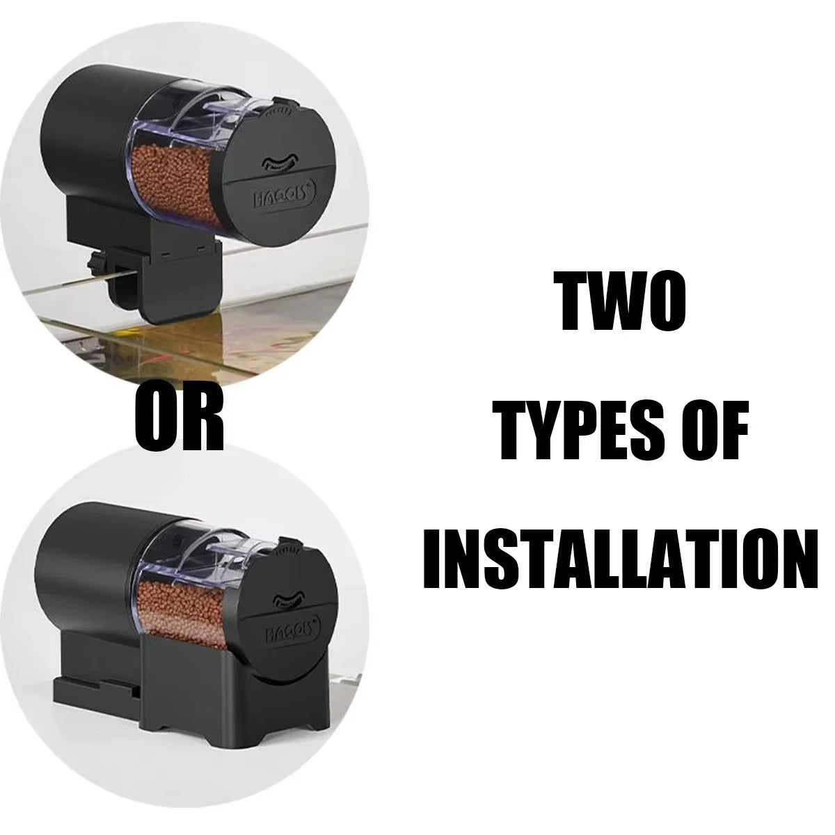 Smart Automatic Fish Feeder 100ml – Digital Timer Aquarium Food Dispenser, IP66 Waterproof