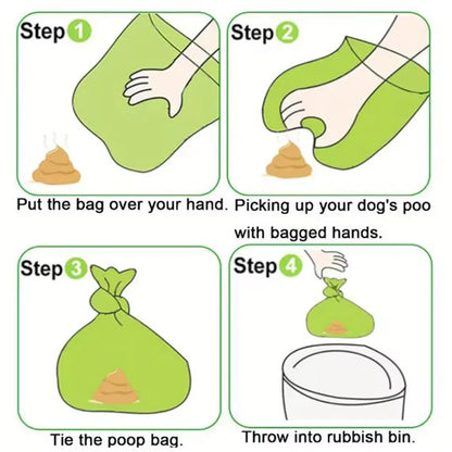 Dog Poop Bags – Outdoor Pet Waste Bags for Easy Cleaning & Refill Rolls