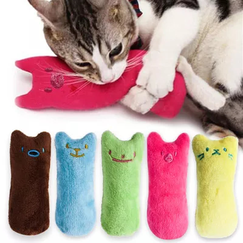 Catnip Chew Toy for Cats – Funny Interactive Plush with Sound | Cat Mint Teeth-Grinding Toy for Kittens & Pets