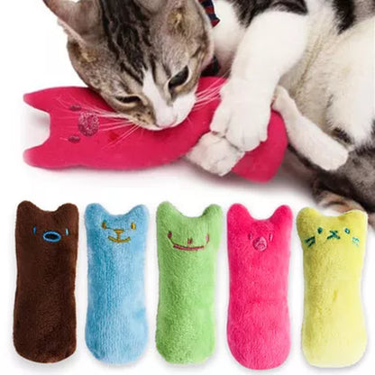 Catnip Chew Toy for Cats – Funny Interactive Plush with Sound | Cat Mint Teeth-Grinding Toy for Kittens & Pets